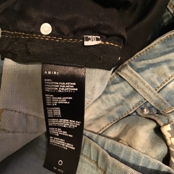 😎🔥#199, AMRI, men’s jeans, new, distressed, size 38x32, see photos - Picture 9 of 9